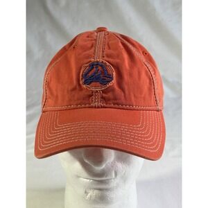 Crocs Mens Unisex Hat Orange w/ Blue Logo Strapback Adjustable One Size Fits All